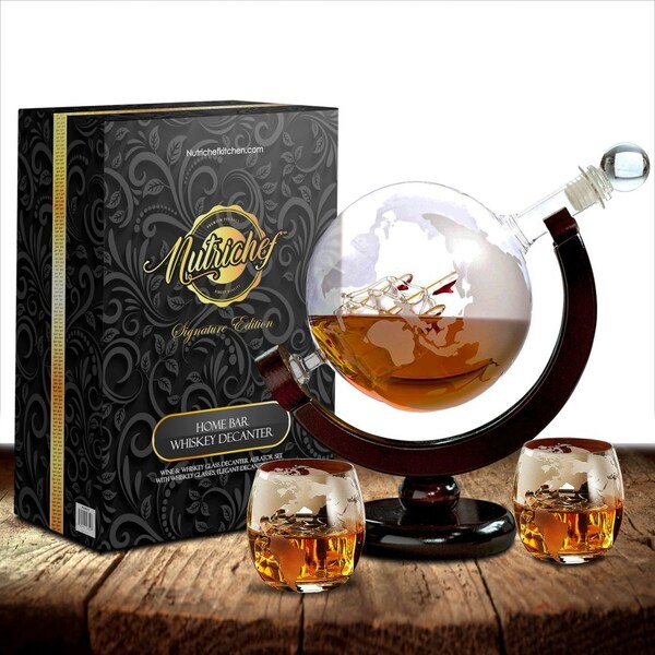 Nutrichef Whiskey & Wine Decanter Set, NCGDS02 NCGDS02 Zoro